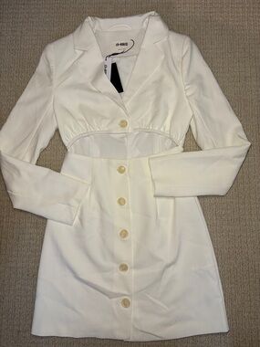 Gayla Blazer Dress Long-Sleeve Button-Front